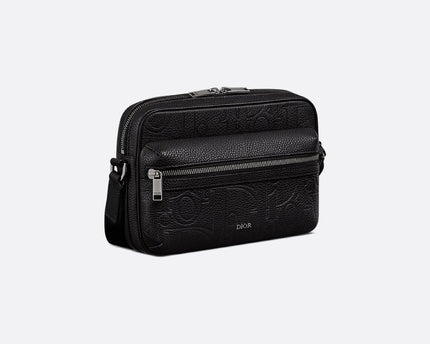 Sac Messenger zippé Rider 2.0 Cuir - Dior - Noir