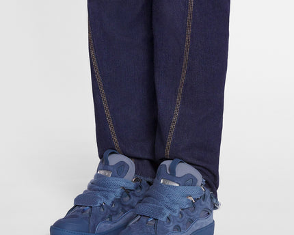 LANVIN LEATHER CURB BLEU MARINE