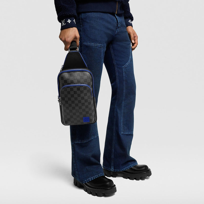 Sac Avenue Slingbag - LV - Noir bleu