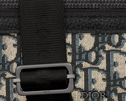 Mini sac Messenger Dior zippé Rider 2.0 Noir et Beige