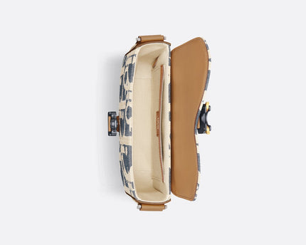 Sac Messenger Saddle Dior - Bleu Blanc