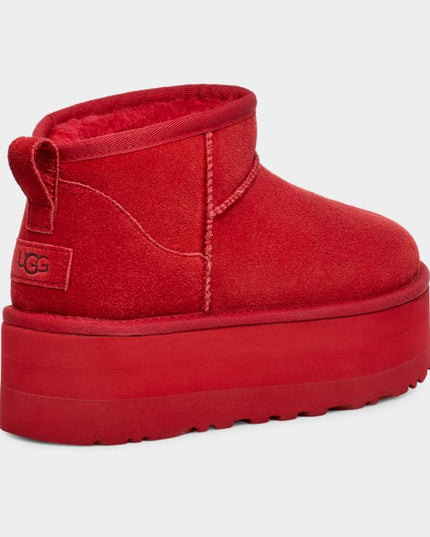 Botte UGG Classic Ultra Mini À Plateforme - Rouge