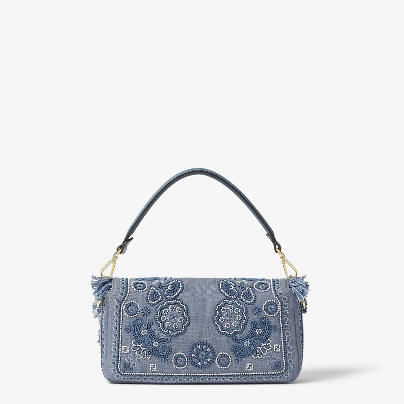 Sac Fendi Baguette - Bleu jeans