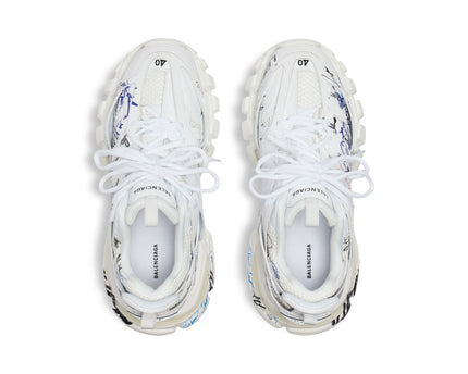 SNEAKER TRACK AUTOGRAPHE EN BLANC/NOIR/BLEU/ROUGE