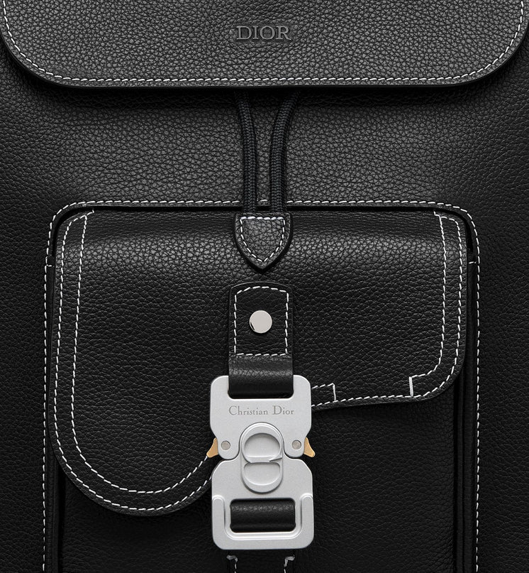 Sac à dos à rabat Saddle - Dior - Full Black