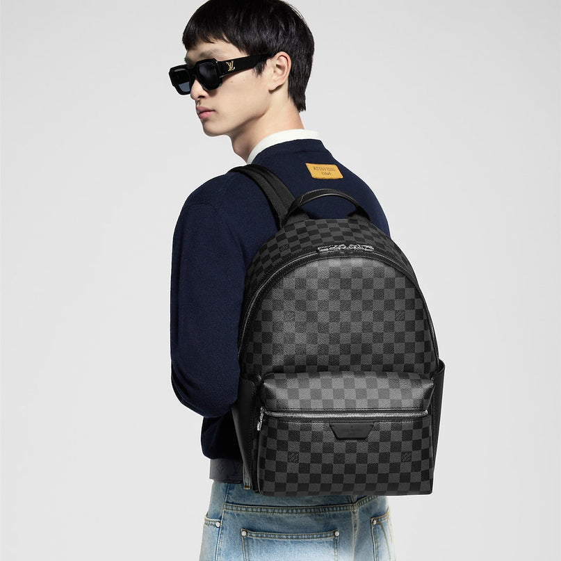Sac à dos Discovery PM Toile Damier Graphite  - LV - Noir