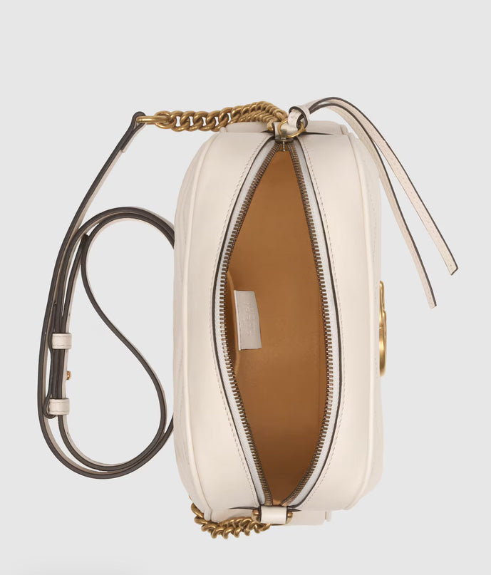 Sac pour appareil photo GG Marmont petit format - Blanc