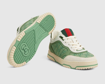 BASKETS GUCCI RE-WEB POUR HOMME - VERT