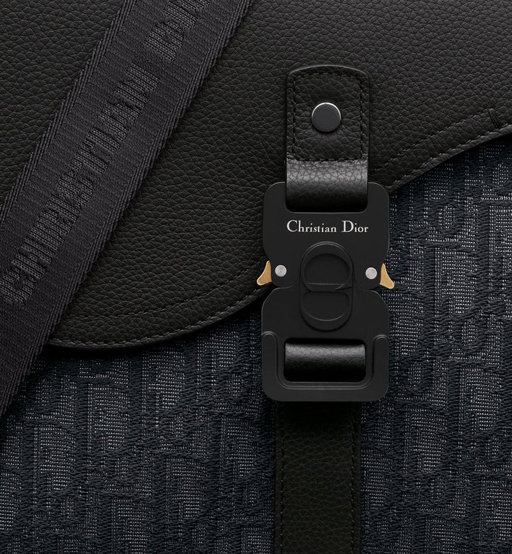 Sac Messenger à rabat Saddle Medium Dior - Noir