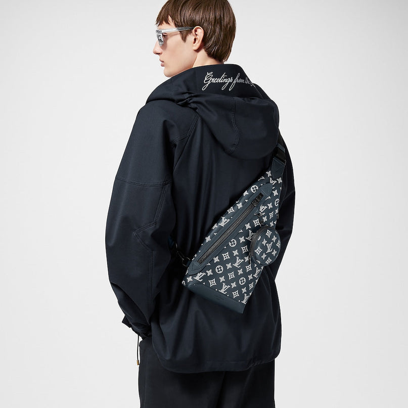 Sac sling Duo - LV - Bleu nuit