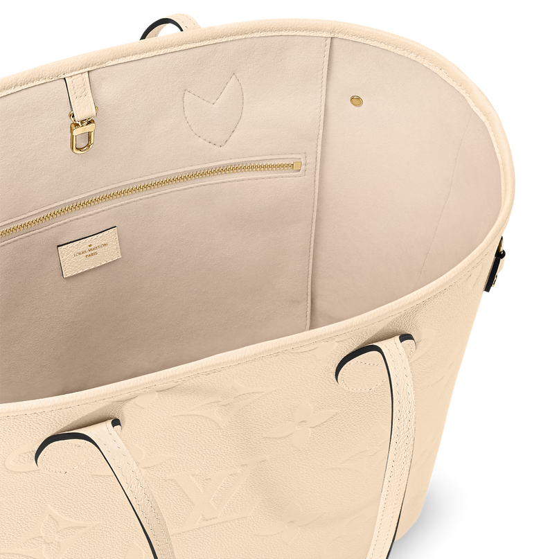 Sac Neverfull MM- LV - Blanc cassé