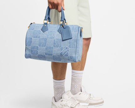 Sac Speedy 30 Bandoulière - LV - Bleu jeans