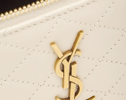 GABY VANITY BAG EN CUIR D’AGNEAU  - YSL - BLANC