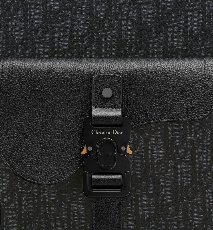 Sac à dos zippé Saddle - Dior - Noir