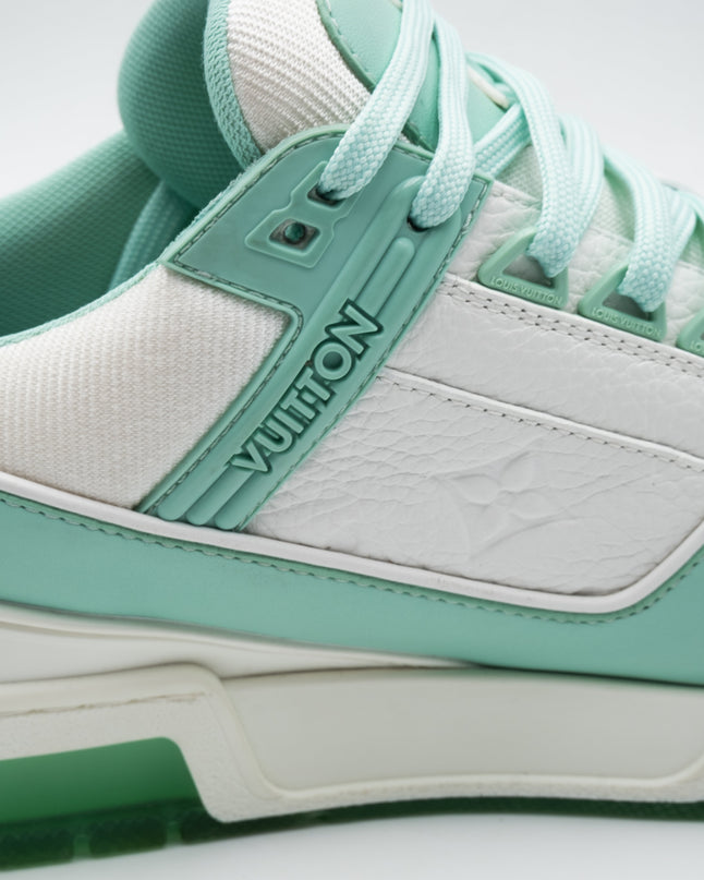 Sneaker LV Trainer Green White