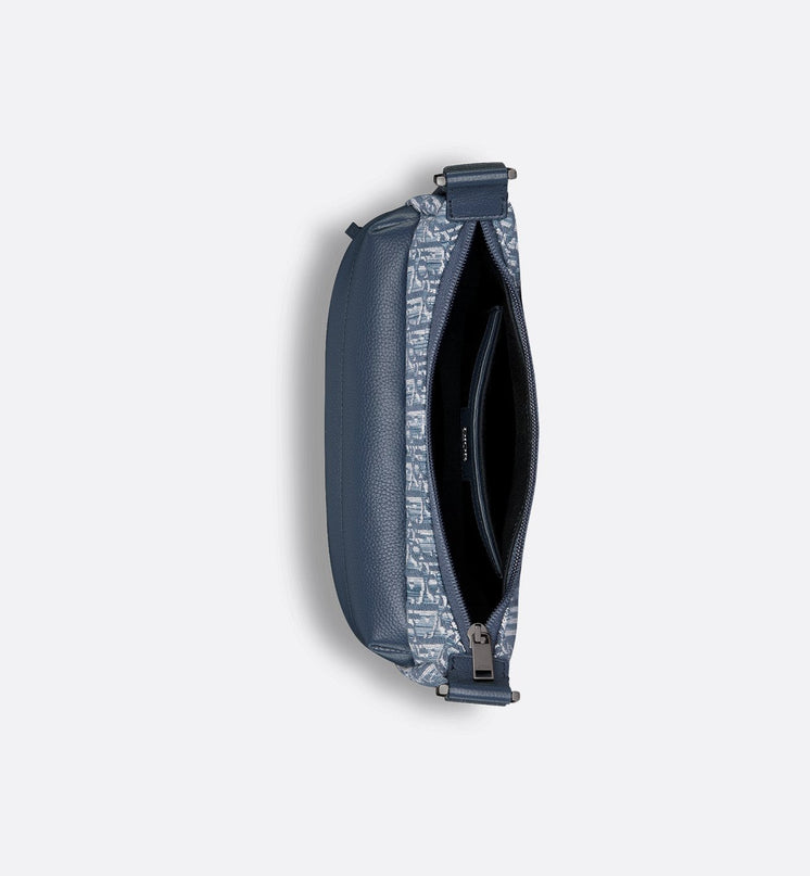 Sac Hobo Rider Soft Small Dior - Bleu