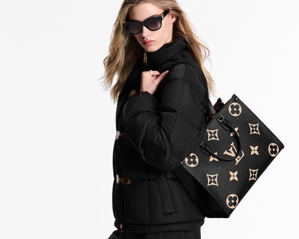 Cabas Onthego MM - LV - Noir Beige