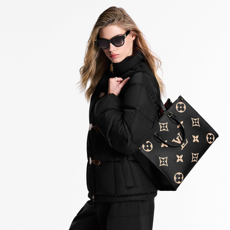 Cabas Onthego MM - LV - Noir Beige