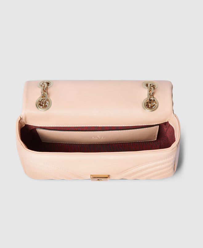 Sac à épaule GG Marmont petit format - Rose