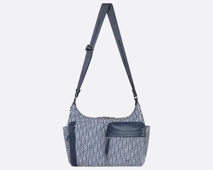 Sac Hobo Rider Soft Medium Dior - Bleu