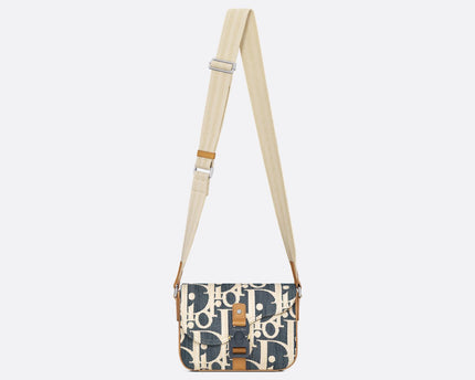 Sac Messenger Saddle Dior - Bleu Blanc