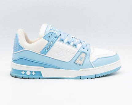 Sneaker LV Trainer Low White Sky Blue
