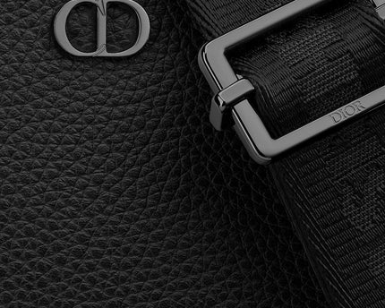 Pochette zippée à bandoulière Dior Icon - Noir