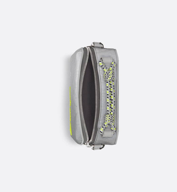 Mini sac zippé DIOR AND LEWIS HAMILTON - Gris