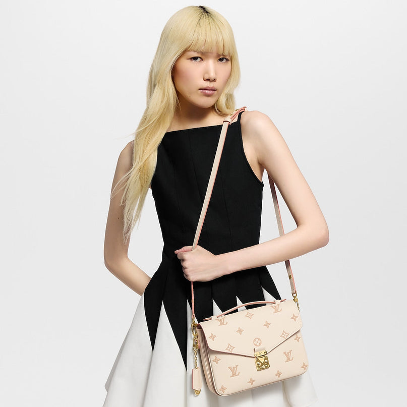 Pochette Métis - LV - Blanc Rose
