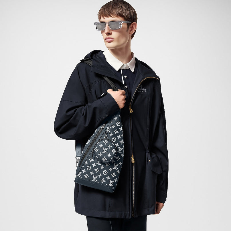 Sac sling Duo - LV - Bleu nuit