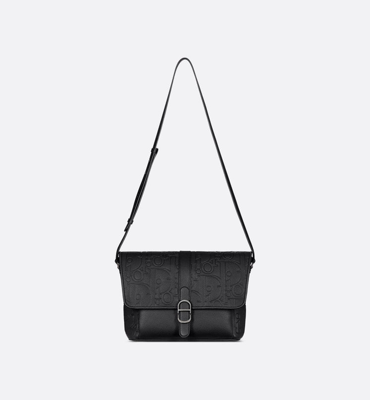 Sac Messenger à rabat Dior Daily Large - Noir