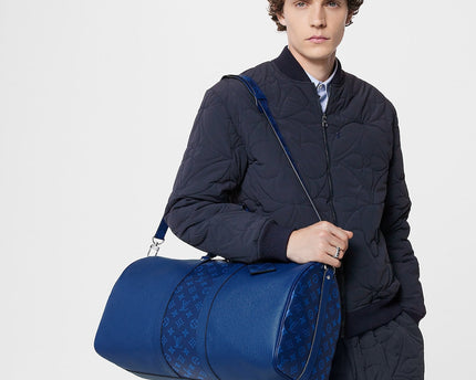 Sac Keepall Bandoulière 50 - LV - Bleu