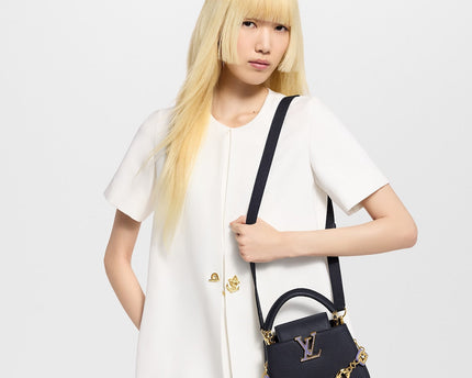Sac Capucines Mini - LV - Noir/Doré