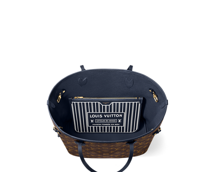Sac Neverfull Inside Out MM - LV - Bleu