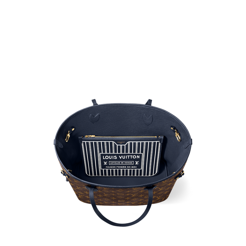 Sac Neverfull Inside Out MM - LV - Bleu