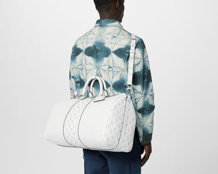 Sac Keepall Bandoulière 50 - LV - Blanc