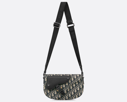 Sac Messenger Saddle Dior - Noir Beige