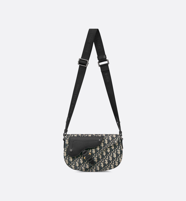 Sac Messenger Saddle Dior - Noir Beige