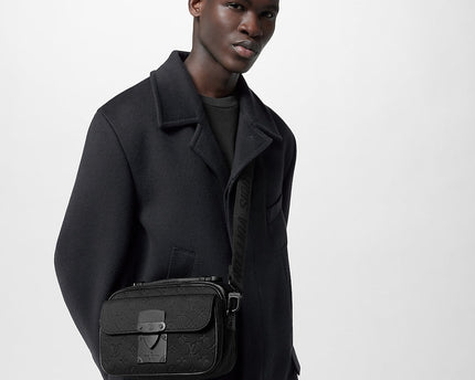 Sac messenger S Lock - LV - Noir