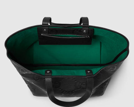 Cabas en toile GG moyen format - Noir