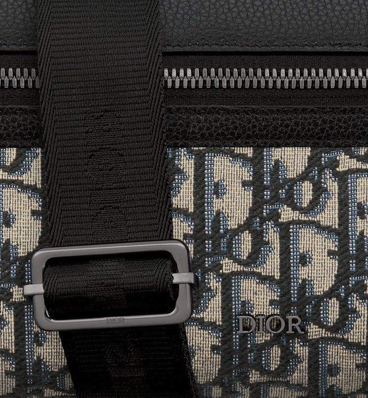 Sac Messenger zippé Rider 2.0 Dior Noir et Beige