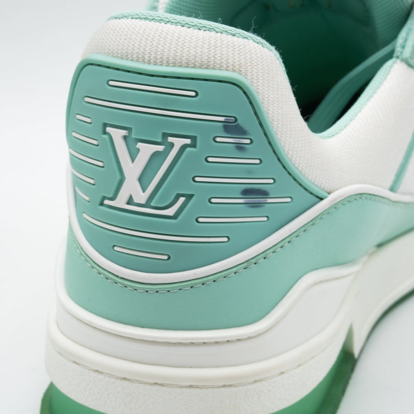 Sneaker LV Trainer Green White