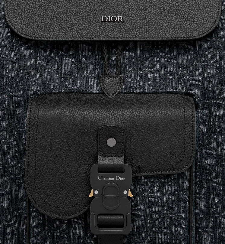Sac à dos à rabat Saddle - Dior - Noir