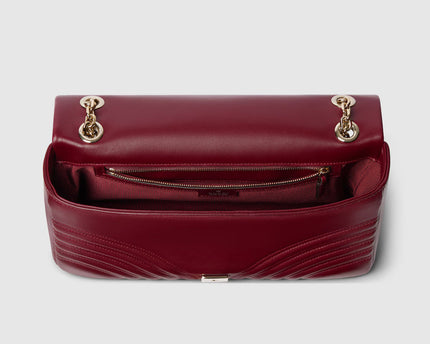 Sac à épaule grand format à motif GG Marmont - Rouge