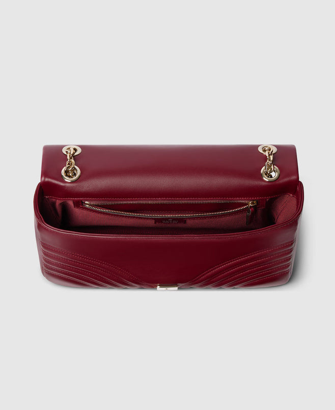 Sac à épaule grand format à motif GG Marmont - Rouge