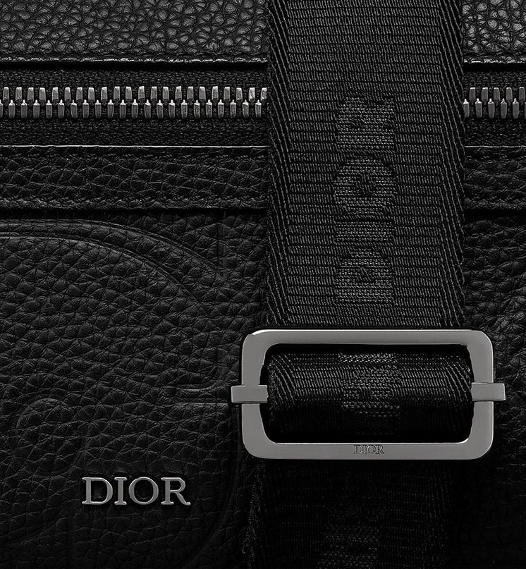 Sac Messenger zippé Rider 2.0 Cuir - Dior - Noir
