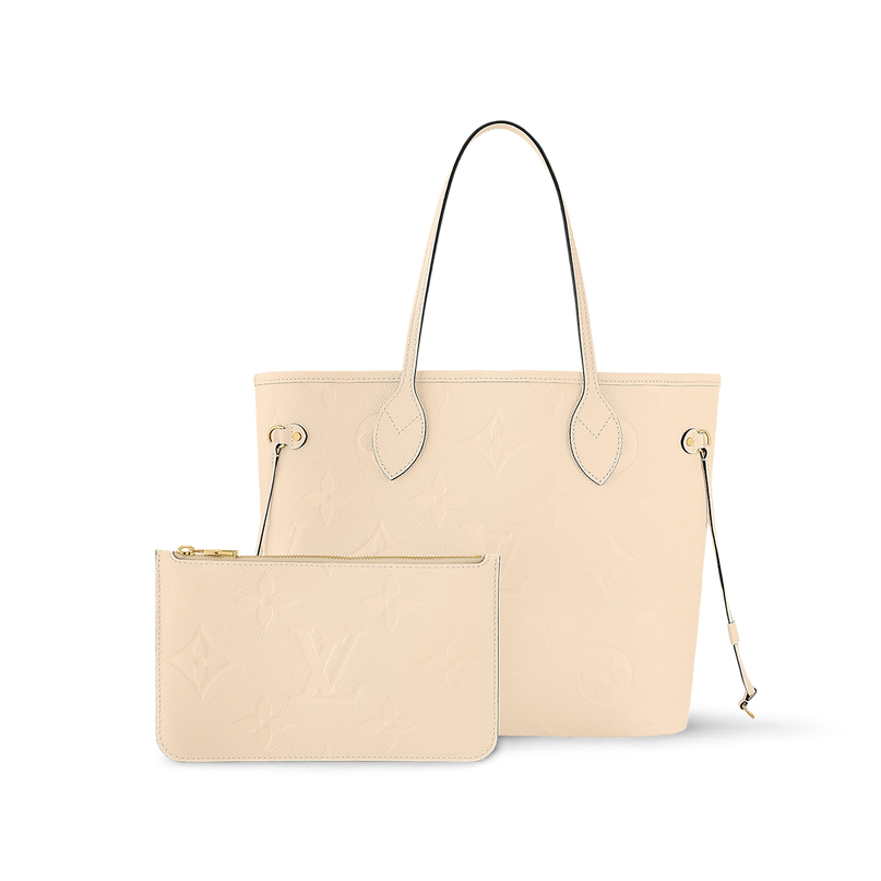 Sac Neverfull MM- LV - Blanc cassé