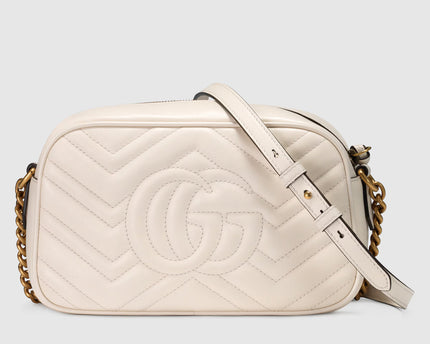 Sac pour appareil photo GG Marmont petit format - Blanc