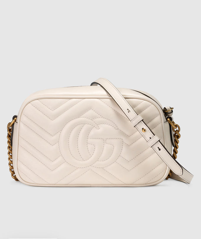 Sac pour appareil photo GG Marmont petit format - Blanc