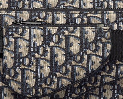 Triple Pouch Saddle Dior Noir et Beige